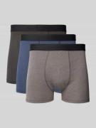 RAGMAN Boxershorts mit elastischem Label-Bund in Dunkelgrau, Größe L