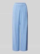 Jake*s Casual Wide Leg Stoffhose aus Viskose-Leinen-Mix in Sky, Größe ...