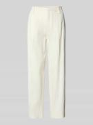 Daydream Tapered Bundfaltenhoseaus Baumwoll-Leinen-Mix Modell 'COLUMBI...