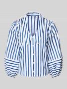Marc Cain Relaxed Fit Bluse mit 3/4-Arm in Royal, Größe 40