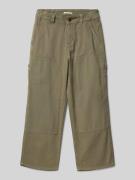 Tom Tailor Baggy Hose aus Baumwolle in Oliv, Größe 140