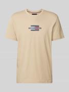Tommy Hilfiger Regular Fit T-Shirt aus reiner Baumwolle in Beige, Größ...