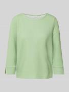 Tom Tailor Regular Fit Sweatshirt mit 3/4-Arm in Hellgruen, Größe L