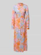 mbyM Hemdblusenkleid mit Bindegürtel Modell 'Sicca' in Orange, Größe X...