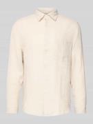 Marc O'Polo Regular Fit Leinenhemd mit aufgesetzter Brusttasche in Bei...