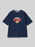 Mango T-Shirt mit Rundhalsausschnitt in Marine, Größe 128