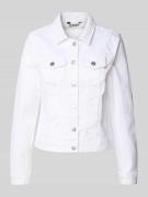 Only Regular Fit Jeansjacke mit Baumwoll-Anteil Modell 'WONDER' in Wei...