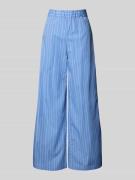 MAX&Co. Wide Leg Stoffhose mit Eingrifftaschen Modell 'GITANE' in Bleu...