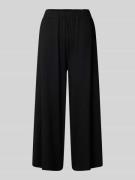 Marc O'Polo Denim Wide Leg Stoffhose mit verkürztem Schnitt in Black, ...