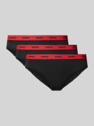 HUGO Slip mit Label-Print im 3er-Pack in Black, Größe M