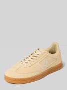 CHAMPION Ledersneaker mit Logo-Stitching Modell 'CL78' in Sand, Größe ...
