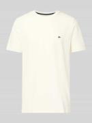 Fynch-Hatton T-Shirt mit Logo-Stitching in Offwhite, Größe 3XL