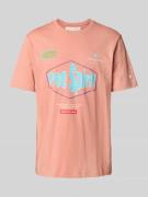 CHAMPION T-Shirt mit Label-Details in Apricot, Größe L