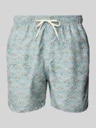 SELECTED HOMME Badehose mit elastischem Bund in Mint, Größe S