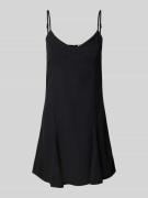 Review Ausgestelltes Minikleid Leinen-Anteil in Black, Größe L