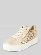 Marco Tozzi Sneaker mit Schnür- und Reißverschluss in Beige, Größe 36