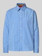 MAX&Co. Regular Fit Hemdbluse mit Brusttasche Modell 'BARI' in Bleu, G...