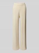 JAKE*S STUDIO WOMAN Straight Leg Stoffhose mit Strukturmuster in Beige...