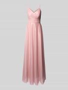 TROYDEN COLLECTION Abendkleid in Wickel-Optik in Rose, Größe 44