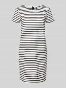 Vero Moda Oversized Minikleid mit Allover-Muster Modell 'ABBY' in Weis...