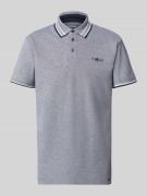 Tom Tailor Regular Fit Poloshirt mit Kontraststreifen in Blau, Größe M