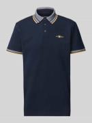 Tom Tailor Regular Fit Poloshirt mit Kontraststreifen in Marine, Größe...