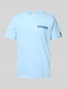 MC2 Saint Barth T-Shirt mit Statement-Print in Hellblau, Größe XXL
