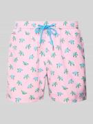 MC2 Saint Barth Relaxed Fit Badeshorts mit Tunnelzug in Rosa, Größe XX...