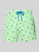 MC2 Saint Barth Relaxed Fit Badeshorts mit Tunnelzug in Hellgruen, Grö...