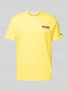 MC2 Saint Barth T-Shirt mit Statement-Print in Gelb, Größe L