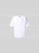 Diesel T-Shirt mit Label-Print in Weiss, Größe L