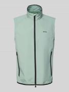 BOSS Green Weste mit Label-Print Modell 'Putt' in Mint, Größe L