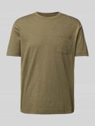 Marc O'Polo Regular Fit T-Shirt aus weichem Slub Jersey in Oliv, Größe...