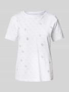Guess Activewear T-Shirt mit geripptem Rundhalsausschnitt Modell 'CHRY...