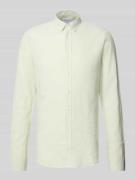 Lindbergh Regular Fit Freizeithemd aus Leinen-Baumwoll-Mix in Mint, Gr...