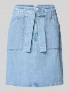 Mustang Knielanger Jeansrock mit Bindegürtel Modell 'Style Blossom' in...