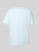 BLKVIS T-Shirt mit Brusttasche in Hellblau, Größe M