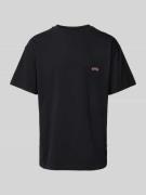 BLKVIS T-Shirt mit Label-Stitching Modell 'ART LOGO' in Black, Größe L