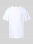 BLKVIS T-Shirt mit Label-Stitching Modell 'ART LOGO' in Weiss, Größe S