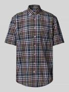 Fynch-Hatton Freizeithemd mit Knopfleiste in Marine, Größe S