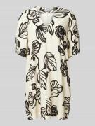 JAKE*S STUDIO WOMAN Minikleid mit V-Ausschnitt in Offwhite, Größe 40