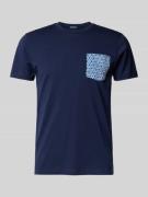 Zeybra T-Shirt mit Brusttasche in Marine, Größe L
