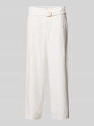 Christian Berg Woman Culotte mit Eingrifftaschen und Gürtel in Offwhit...