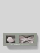 Roy Robson Fliege und Einstecktuch im Set aus reiner Seide in Beige, G...