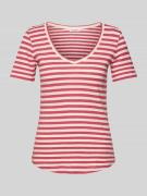 Marc O'Polo Regular Fit T-Shirt aus Slub Jersey in Pink, Größe XS
