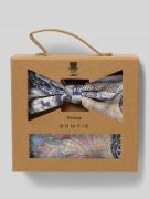 Prince Bowtie Fliege und Einstecktuch im Set in Marine, Größe 1