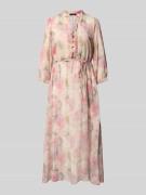 More & More Midikleid mit Tunikakragen und kurzer Knopfleiste in Altro...