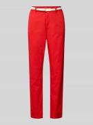 s.Oliver RED LABEL Regular Fit Chino aus Baumwoll-Mix in Rot, Größe 42