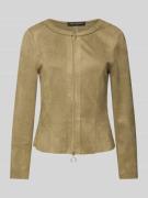 Betty Barclay Blazer mit Zweiwege-Reißverschluss in Oliv, Größe 46