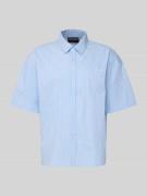 Pegador Oversized Freizeithemd mit Knopfleiste in Hellblau, Größe L